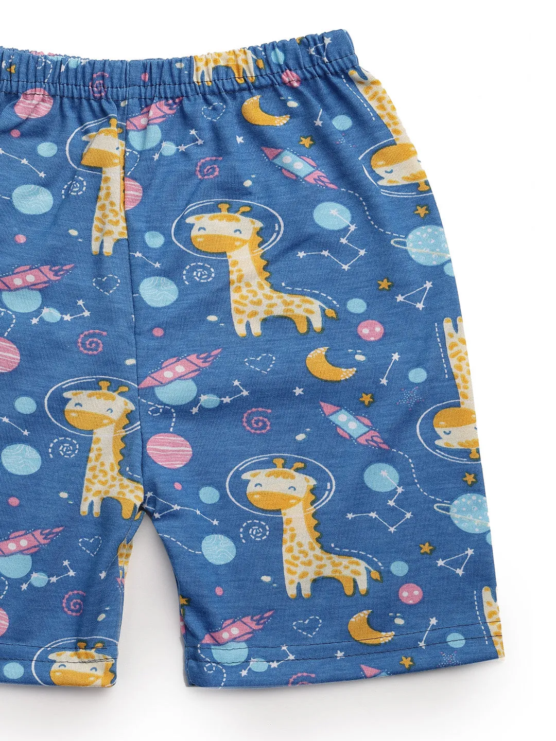 UZARUS 100% Soft Casual Printed KIDS Shorts for Boys and Girls - Regular Fit (Pack of 5)