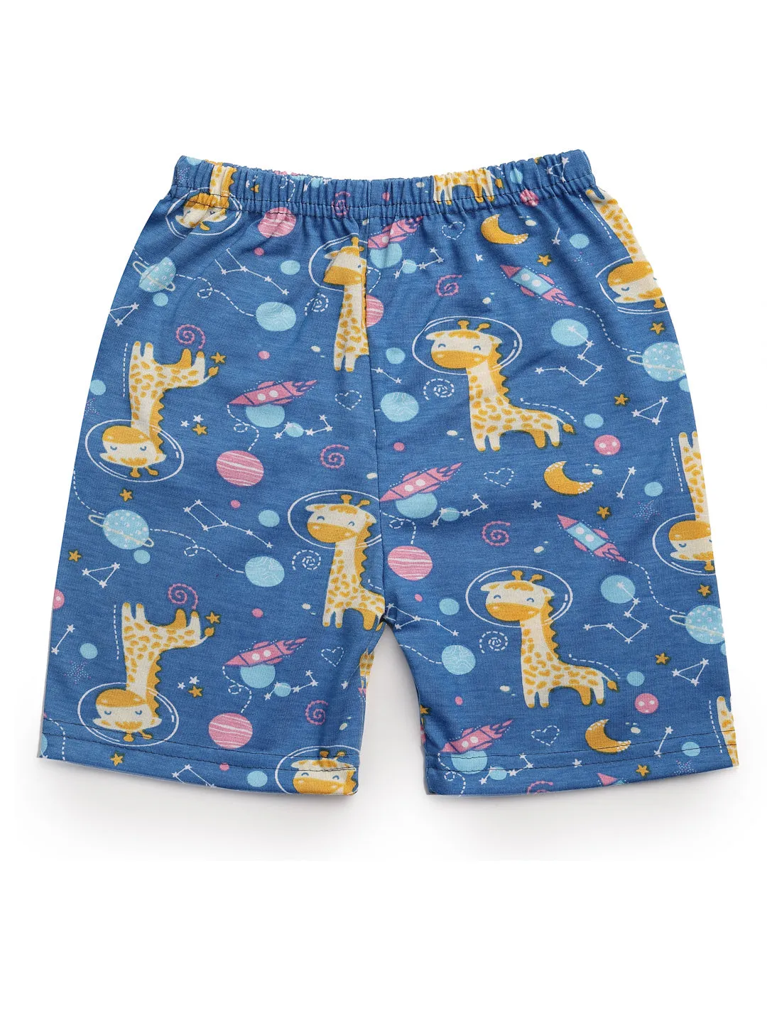 UZARUS 100% Soft Casual Printed KIDS Shorts for Boys and Girls - Regular Fit (Pack of 5)
