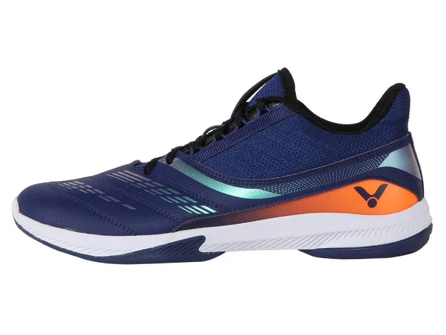 Victor [S70 B Navy Blue] Court Shoes