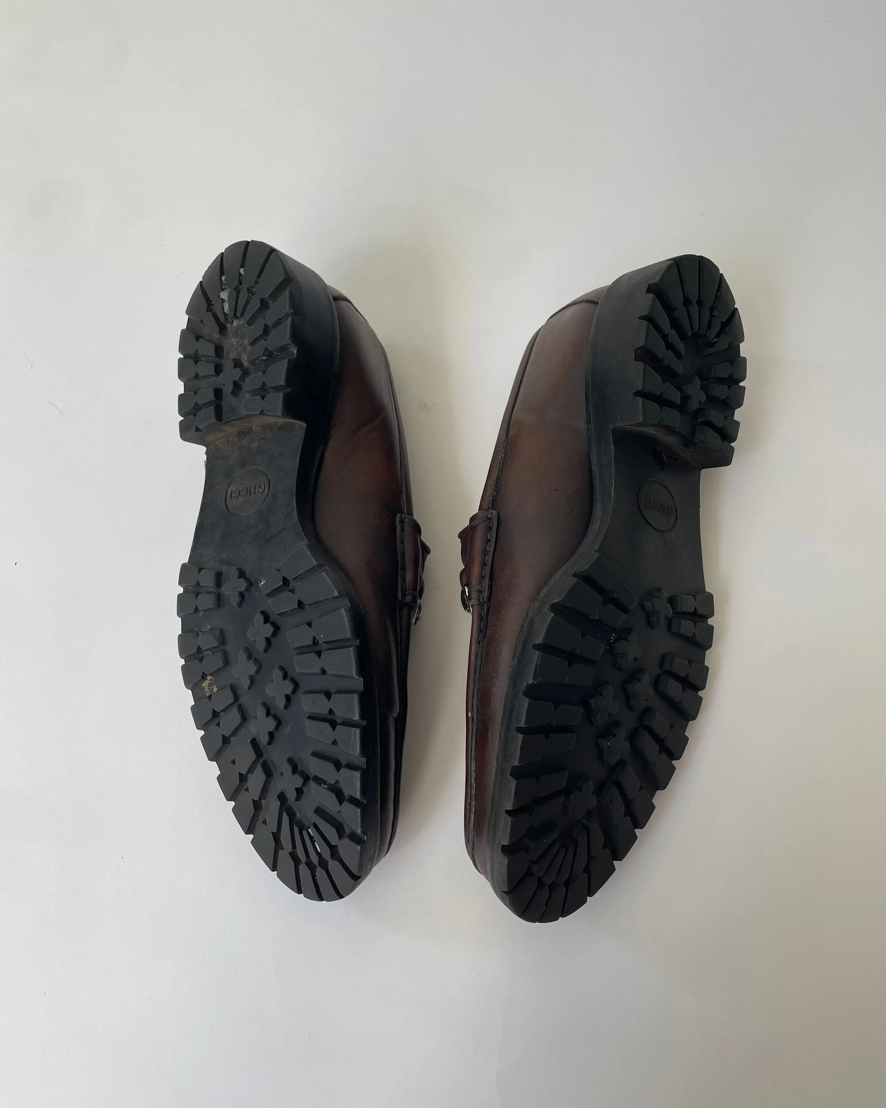 Vintage Brown Gucci Loafers