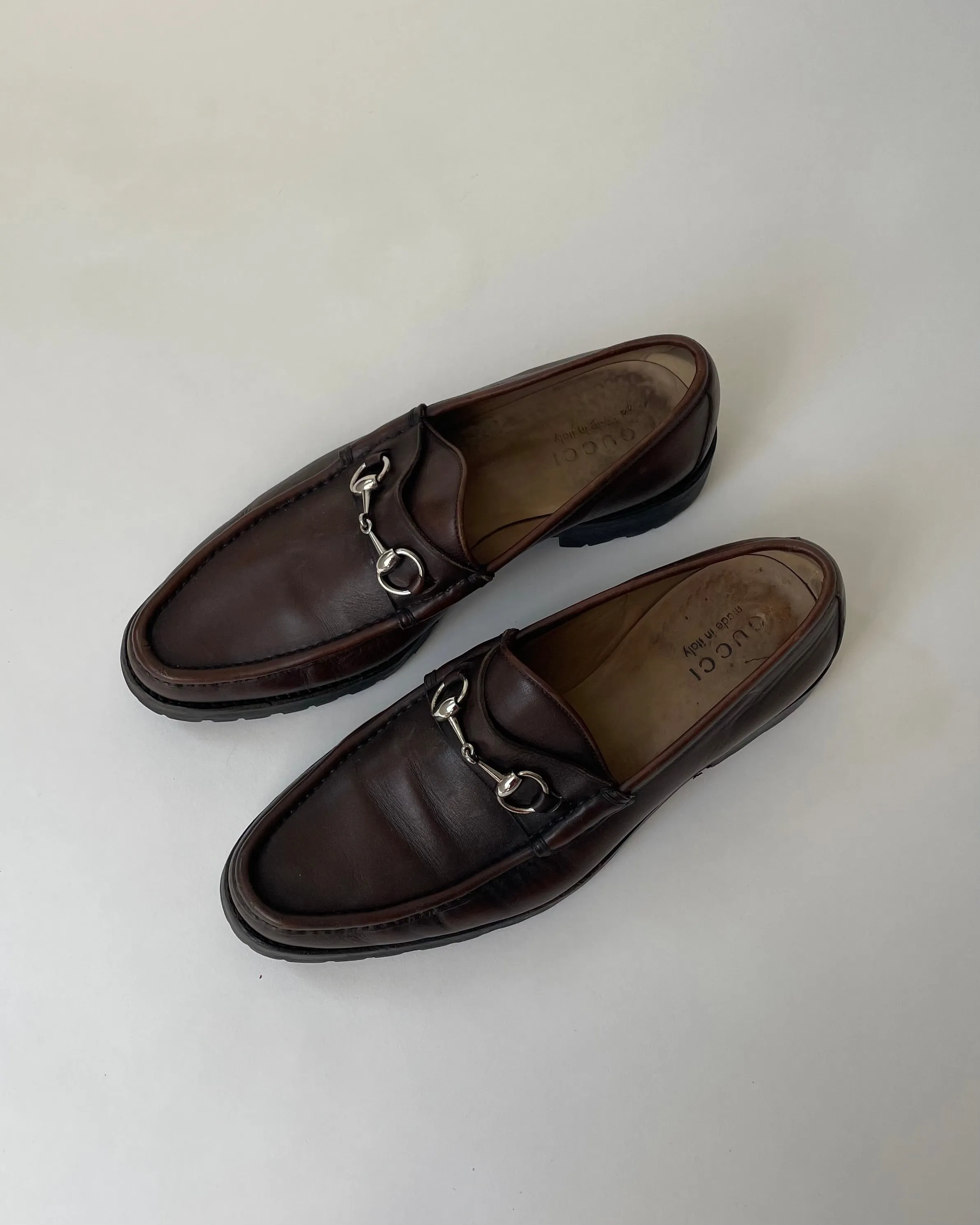 Vintage Brown Gucci Loafers