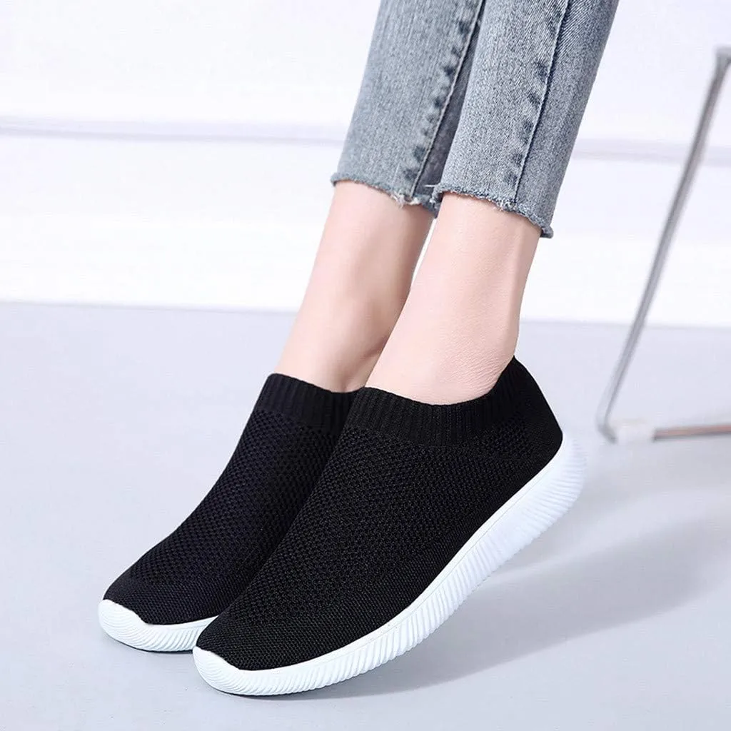 Women's Fashion Sneaker Non Slip Breathable Lightweight Comfortable Lace Up Slip On Tennis Shoes Arch Support Loafers Shoes for Women Waterproof Sneakers Women