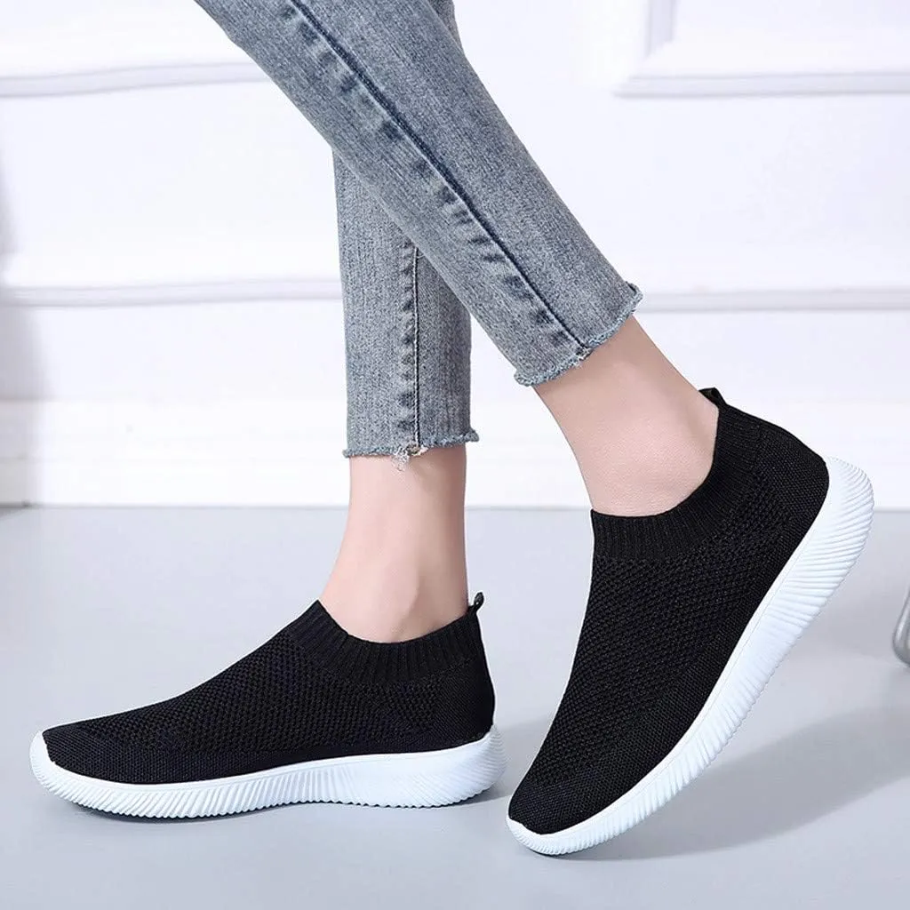 Women's Fashion Sneaker Non Slip Breathable Lightweight Comfortable Lace Up Slip On Tennis Shoes Arch Support Loafers Shoes for Women Waterproof Sneakers Women