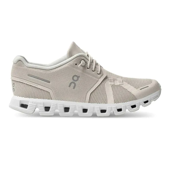 Women's On Running Cloud #5 Pearl/White