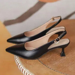 Women's Pointed-toe High Heel Slingback Sandals 06558126C